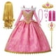 thumbnail image 5 of Disney-vestido de princesa con encanto para niñas, traje de Cosplay de Cenicienta, Bella, Aurora, Blancanieves, vestido de baile de malla, disfraz de Carnaval y cumpleaños, 5 of 5