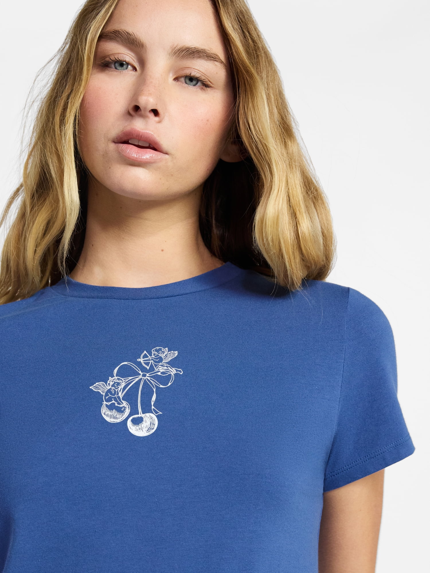 No Boundaries Sleepwear Graphic Baby Tee, Women's XS-XXL