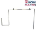 thumbnail image 2 of Headstone Wreath Hanger - Thick Gauge Aluminum - Made in USA, 2 of 5