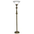 thumbnail image 1 of Stiffel TCH-6725-6717-ATS 70 in. Amber Tortoise Shell Torchiere Lamp with Opal Glass Shade, 1 of 1