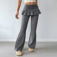 thumbnail image 2 of Yoga Pants Women Sevevn Women's Skirt Fake Two Pieces Of Flared Casual Yoga Pants, 2 of 9