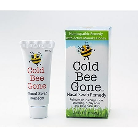 Cold Bee Gone Nasal Swab Remedy 0.33 oz (Best Remedy For Sinus Cold)