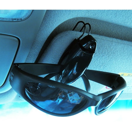 - Sunglass Visor Clip Sunglasses Eyeglass Holder Car Auto Reading Glasses Black !!