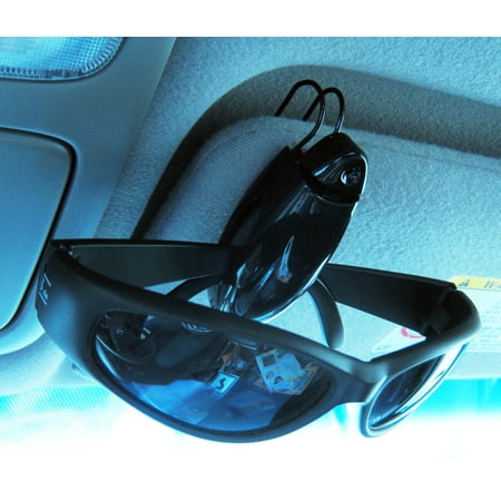 Sunglass Visor Clip Sunglasses Eyeglass Holder Car Auto Reading Glasses Black !!