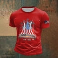 thumbnail image 3 of Rggeeun Men'S T-Shirts Stars And Stripes Patriotic 250 Years & Planes Graphic 1776-2026 Print Short Sleeve Crew Neck For 4th Of July Flag Raising Ceremony Freedom Tee,Red,Xxxxxl, 3 of 3