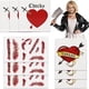 thumbnail image 1 of wonima02 Bride Heart Tiffany Heart Temporary Tattoos Stickers for Halloween Costume Cosplay (scars tattoos and heart tattoos), 1 of 1