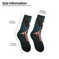 thumbnail image 2 of Uemuo American Flag Printed Kids Boys Socks Seamless Crew Socks Crazy Funny Athletic Sport Socks for Children, 2 of 5