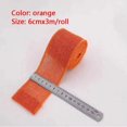 thumbnail image 1 of Cinta de arpillera de Yute Natural colorida de 3 m, rollo de tela de yute, cinta para adornos, manualidades navideñas, decoración, lazos florales para boda, adornos de 6cm, 1 of 4