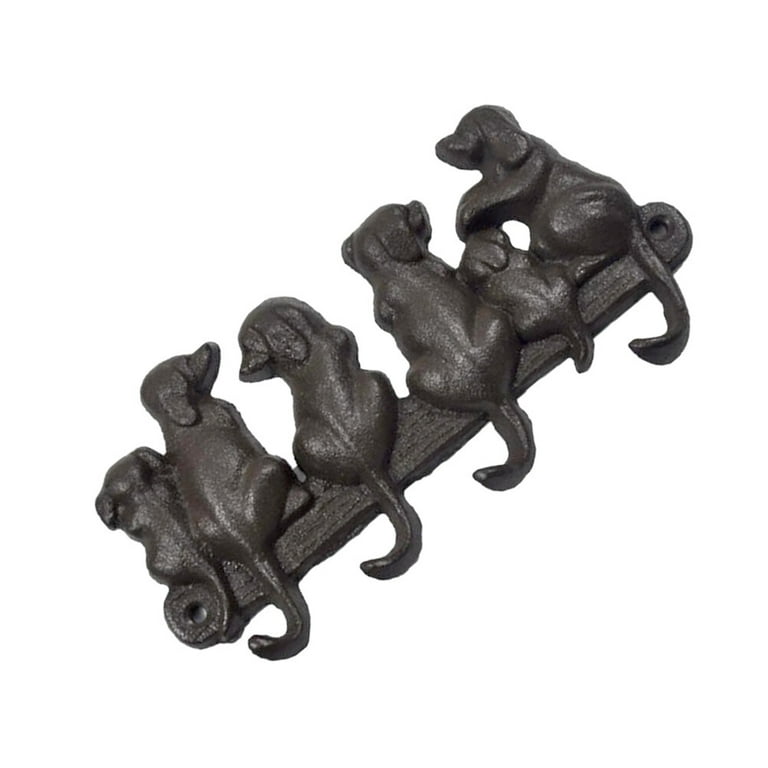 Double Wall Hook  Fishtail Style — Black Dog Ironworks