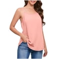 thumbnail image 2 of Aueoeo Women's Solid Color Sleeveless Round Neck Tank Tops with Front Buttons,Casual Soft Camisole for Summer and Daily Wear (L–5Xl),Pink,XXXXL, 2 of 5