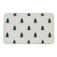 thumbnail image 2 of Honeeladyy Christmas Tree Doormat, Outdoor & Indoor Merry Christmas Non Slip Lightweight Machine Washable Door Mat Outside Holiday Door Mats for Front Door Entrances, 24" x 16", White, 2 of 6