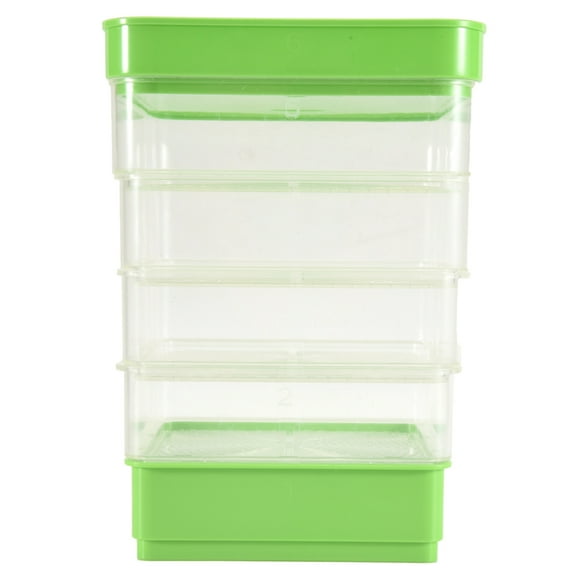 Bean Seed Germination Kit, Micro-Green Plant Growing Tray, Drain Four-Tier Stackable Sprout Kit