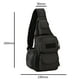 thumbnail image 4 of Bolso De Pecho Para Hombre Tactics Chest Bag Fashion Men Punck Sling Shoulder Bag para deportes al aire libre (negro), 4 of 7
