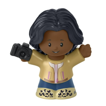 Replacement Part for Fisher-Price Little People Career Playset - HBW68 ~ Replacement Photographer Figure ~ Wearing Tan Jacket and Carrying 35mm Camera ~ Works Great with other playsets too!