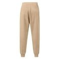 thumbnail image 3 of Kopltyrfg Women's Fleece Lined Joggers with Pockets High Waisted Straight Leg Sweatpants Winter Warm Lounge Jogging Pants (Khaki,L), 3 of 5