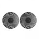 thumbnail image 1 of 3xGeneric Coche Aire Acondicionado Parabrisas Universal 2 Piezas Para Coche Camión Redondo, 1 of 8