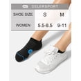 thumbnail image 2 of Calcetines para correr CS CELERSPORT para mujer, acolchados en el tobillo, paquete de 6, 2 of 6