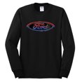 thumbnail image 2 of Red Blue and Black Ford Logo | Mens Cars and Trucks Long Sleeve T-Shirt, Black, Small, 2 of 3