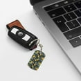 thumbnail image 6 of Goofa Citrus Fruits Elegant Lemons Printed Rectangular Metal Keychain Bag Charm Floral Charm for Purse Keys Metal Keyring Gift for Women Accessories, 6 of 7