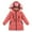Watermelon Red, variant on Mercatoo Kids Girls Puffer Jacket Hooded Padded Parka Coat Winter Warm Windproof Quilted Down Outerwear Cozy Jackets with Pockets