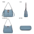 thumbnail image 2 of MKF Collection Ezra Crossbody Bag for women, Vegan Leather Shoulder bag Charcoal handbags Purses by Mia K, 2 of 7