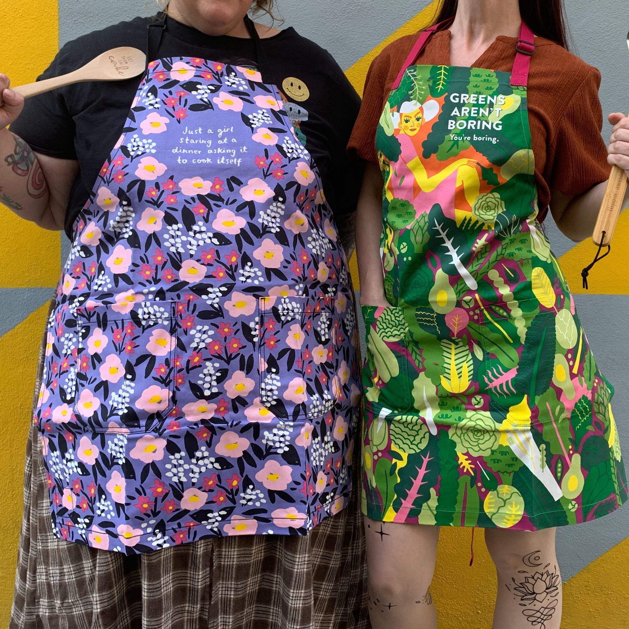 Blue Q Novelty Aprons – Purple, 31″ x 28″