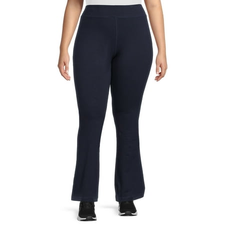 Athletic Works Women’s and Women's Plus Stretch Cotton Blend Straight Leg Pants
