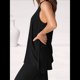 thumbnail image 5 of Conjunto de Dos Piezas para Mujer, Verano 2025, Camiseta Holgada Informal con Pantalones Anchos, Chándal A Juego. Negro XL, 5 of 6