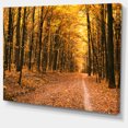 thumbnail image 2 of Pathway dans la Forêt d'Automne Jaune - Impression sur Toile Forêt, 2 of 4