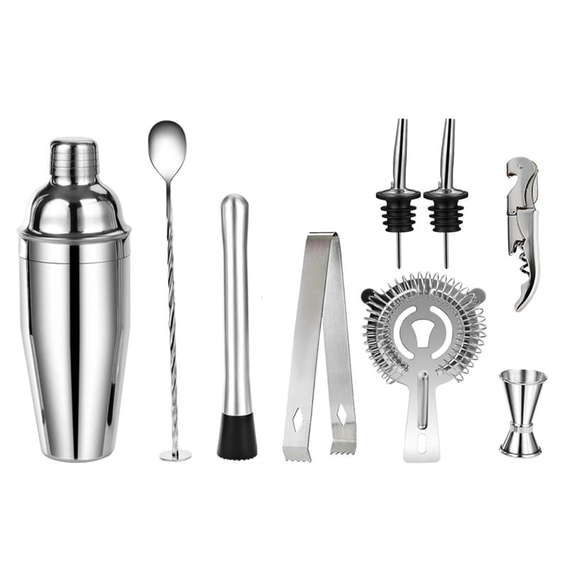 Kit Shaker Boston Per Cocktail - Set Barman Con 7 Accessori In Acciaio - Foto 9