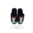 thumbnail image 2 of Betty Boop Ultra-Soft Adult Women Plush Pinup Scuffs Cozy Non-Skid Slippers (Size Small, Black Sparkle), 2 of 3