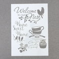 thumbnail image 2 of HONITANO 1Pack Diy Craft Layering Stencils for Painting Hollow Design Portability White Plastic, 2 of 8