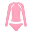 thumbnail image 6 of FSYBOA Girls Swim Shirts & Rashguards, 2 Piece Summer Long Sleeve Casual Kids Bathing Suits&nbsp; Pink Size 7-8T, 6 of 6