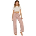 thumbnail image 4 of Girls Linen Pants Kids 2026 Summer Lightweight Casual Beach Baggy Elastic Waist Wide Leg Trousers Athletic Boyfriend Y2K, 4 of 7