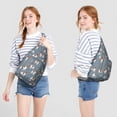 thumbnail image 2 of Bone Design Sling Backpack - Fun Dog Lover Gift, Fashionable Crossbody Pack with Multiple Pockets, 2 of 4