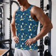 thumbnail image 5 of Cauagu Various Lights Print Men's Sleeveless Muscle Shirts,Tank Tops Quick Dry Workout Tank Top Gym Muscle Tee Fitness Bodybuilding T Shirt for Men-Small, 5 of 7
