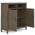 thumbnail image 5 of Ela SOLID WOOD 39 inch Wide Transitional Medium Storage Cabinet in Smoky Brown, 5 of 14