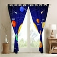 thumbnail image 4 of Solar System 30%-50% Blackout Curtains Galaxy Planet Theme Curtains Outer Space Curtains & Drapes for Youth ,ish Cartoon Style Window Treatments 42Wx63L, 2 Panels, 4 of 6