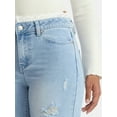 thumbnail image 3 of Madden NYC Women's Lace Waist Jeans, 32" Inseam, Sizes 00-18, 3 of 4
