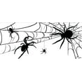 thumbnail image 2 of 7' x 16' Spider Web Halloween Double Garage Door Banner - Terrifying Giant Spider Decorations, 2 of 5