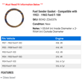 thumbnail image 2 of Fuel Sender Gasket - Compatible with 1953 - 1965 Ford F-100 1954 1955 1956 1957 1958 1959 1960 1961 1962 1963 1964, 2 of 2