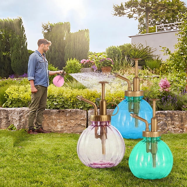 Pulverizador de plástico de calabaza 200ml | Pulverizador de colores para suculentas de interior, hierbas, cuidado de mascotas, limpieza de mesas | PVB ligero y duradero | Herramienta de jardinería
