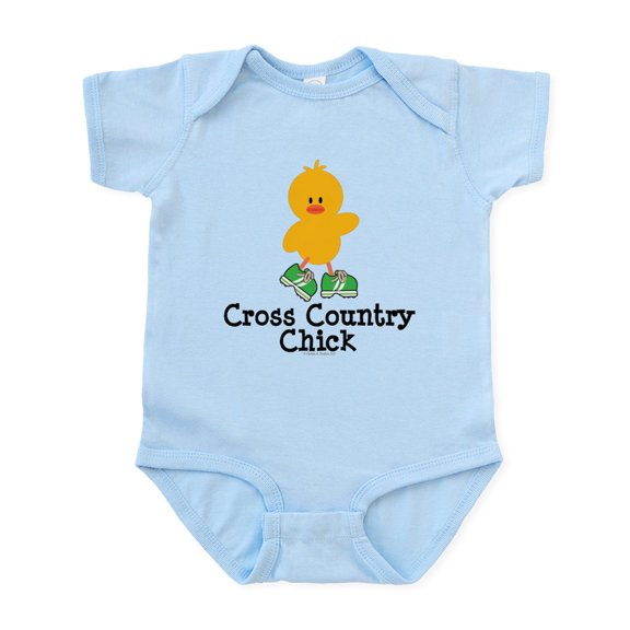 CafePress - Cross Country Chick Infant Bodysuit - Baby Light Bodysuit, Size Newborn - 24 Months