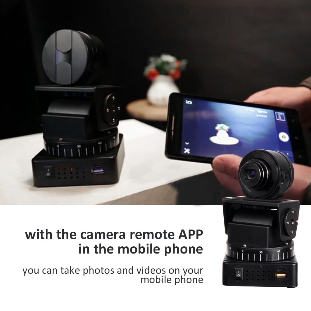 OTVIAP Motorized Camera Pan Tilt Head with Remote Control for Gopro