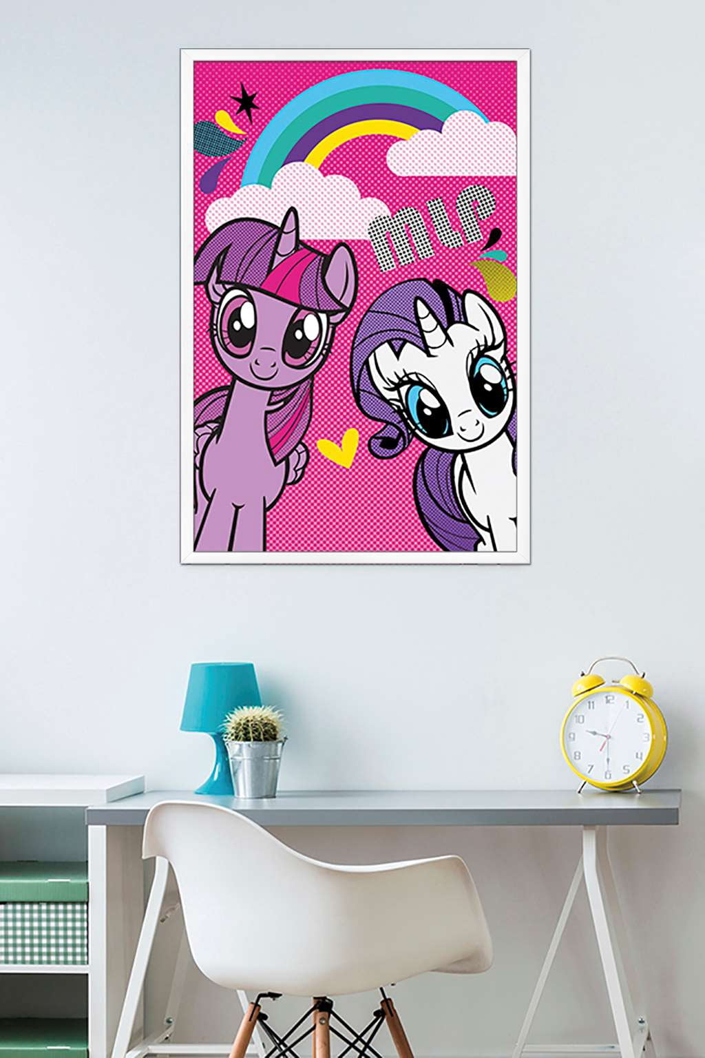 Hasbro My Little Pony - Smile Wall Poster, 22.375" x 34", Framed
