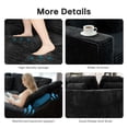 thumbnail image 5 of 135.5-inch U-Shaped Sectional Sofa, 6-Seater Boneless Couch with Reversible Chaise, Modular Design, Black Striped Corduroy – Customizable Living Room or Bedroom Couch, 5 of 9