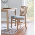 thumbnail image 5 of Linon Tanyard Dining Chairs, Set of 2, Natural with Light Gray Fabric, 5 of 14