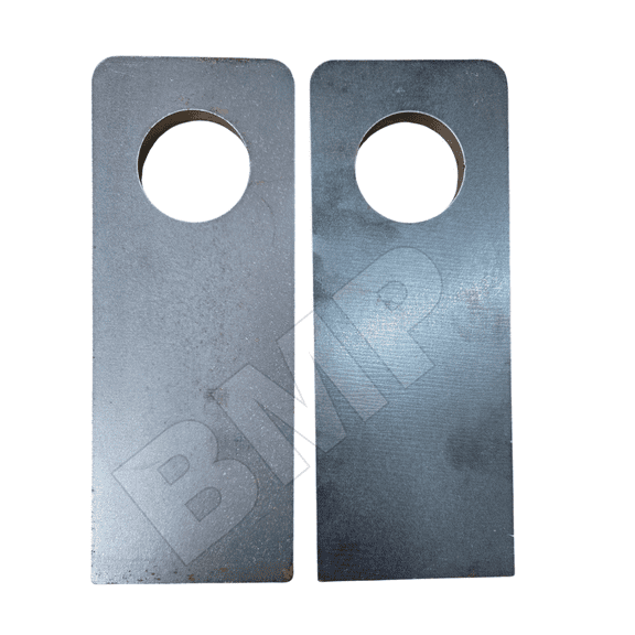 Set of 2 Rectangle Weld On Steel Ramp Gate Holder Hinge for Heavy Duty Equip Trailer 1000102.2