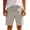 01-Beige, variant on Men's Casual Sports Shorts Elastic Waist Drawstring Elastic Waist Solid Color Shorts Summer Beach Vacation Handsome Short Navy XXL