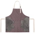 thumbnail image 2 of Delantal Delantal impermeable ajustable Bolsillo PVC Coral Terciopelo Babero de cocina Accesorio de cocina, Morado Methold HA003473-01, 2 of 6
